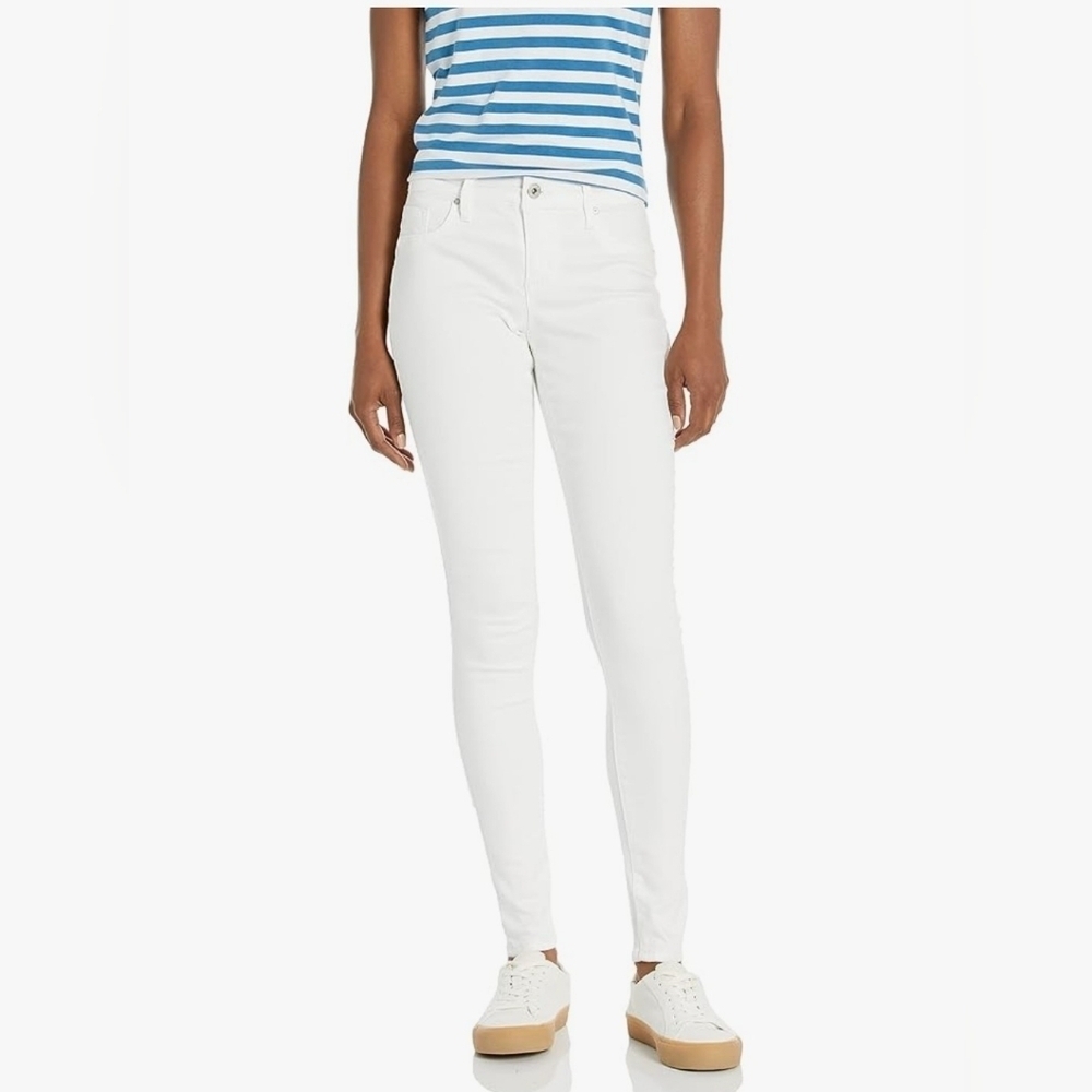 Jessica Simpson White Relaxed Skinny Crop Jeans - Size 12, Perfect Condition - Picture 4 of 5
